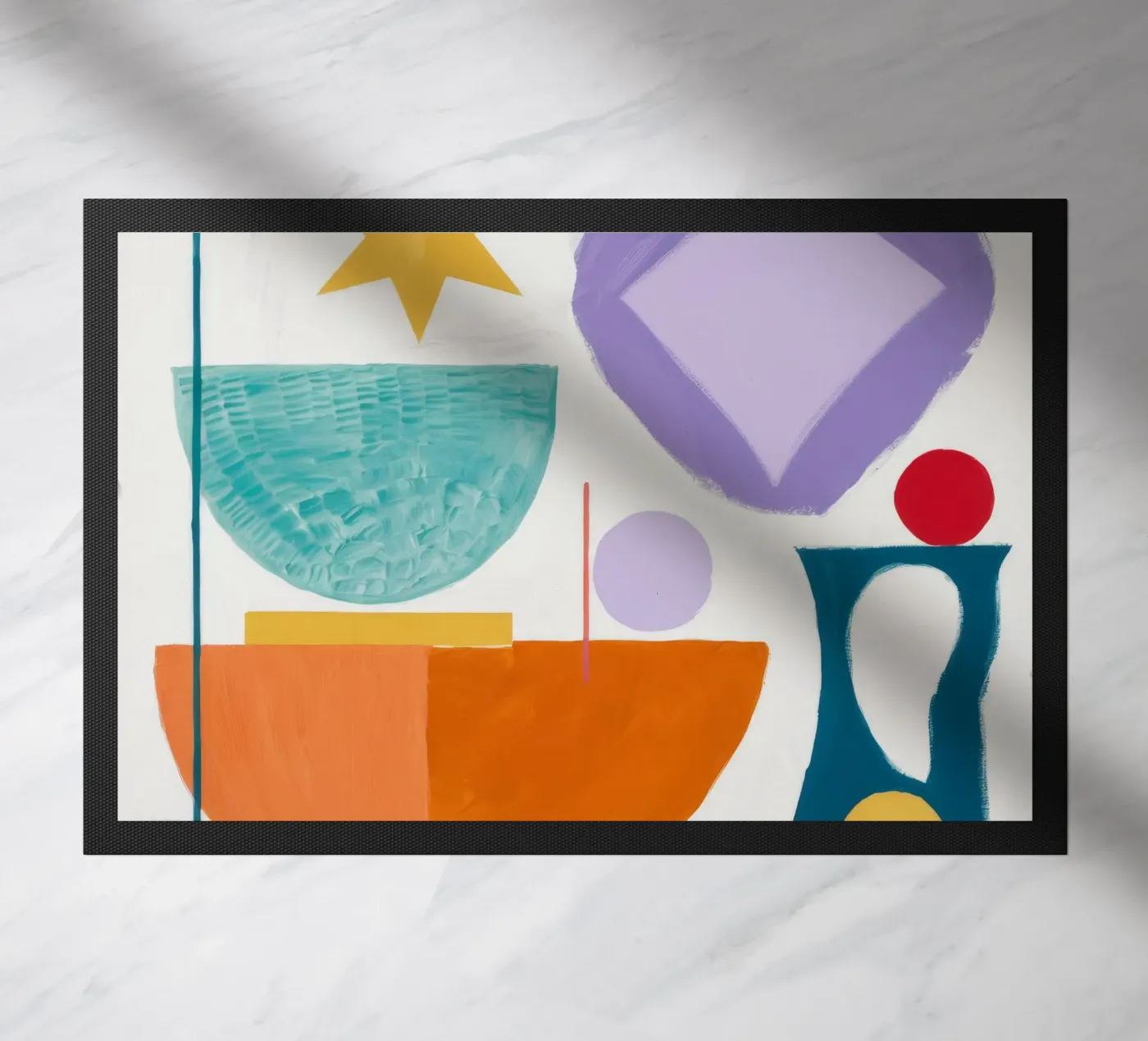 Geometric Harmony doormat by Lunar Templar