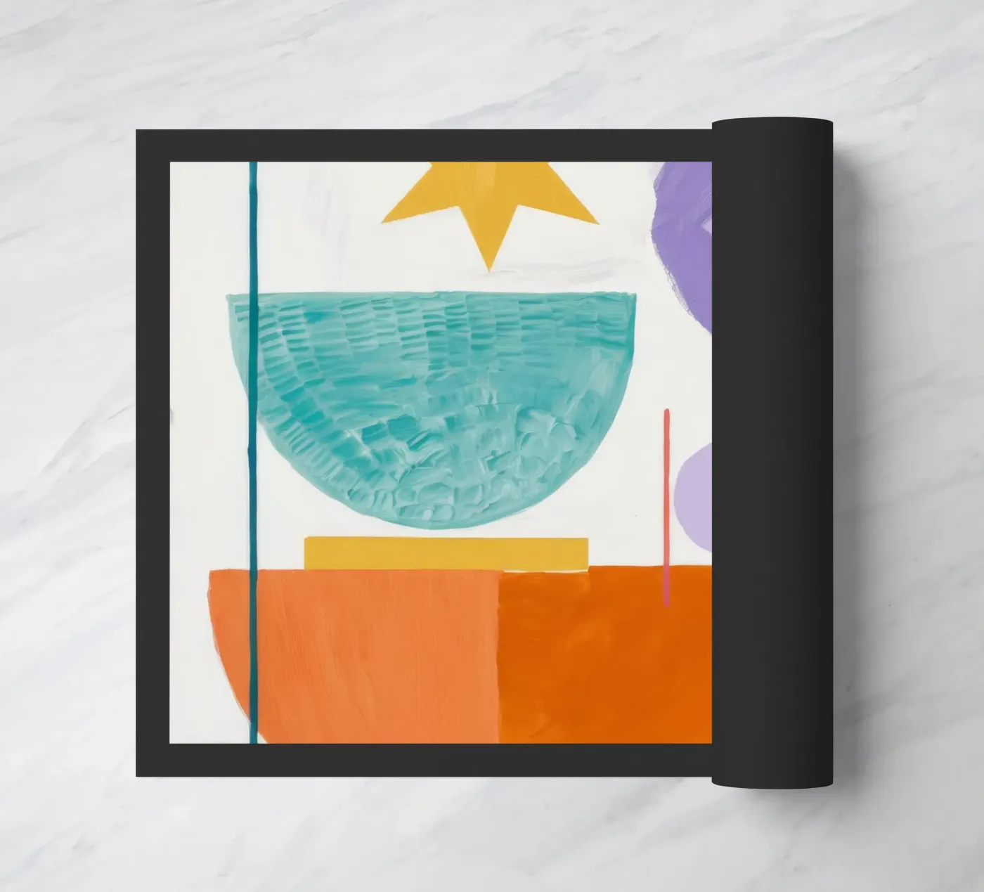 Geometric Harmony doormat by Lunar Templar