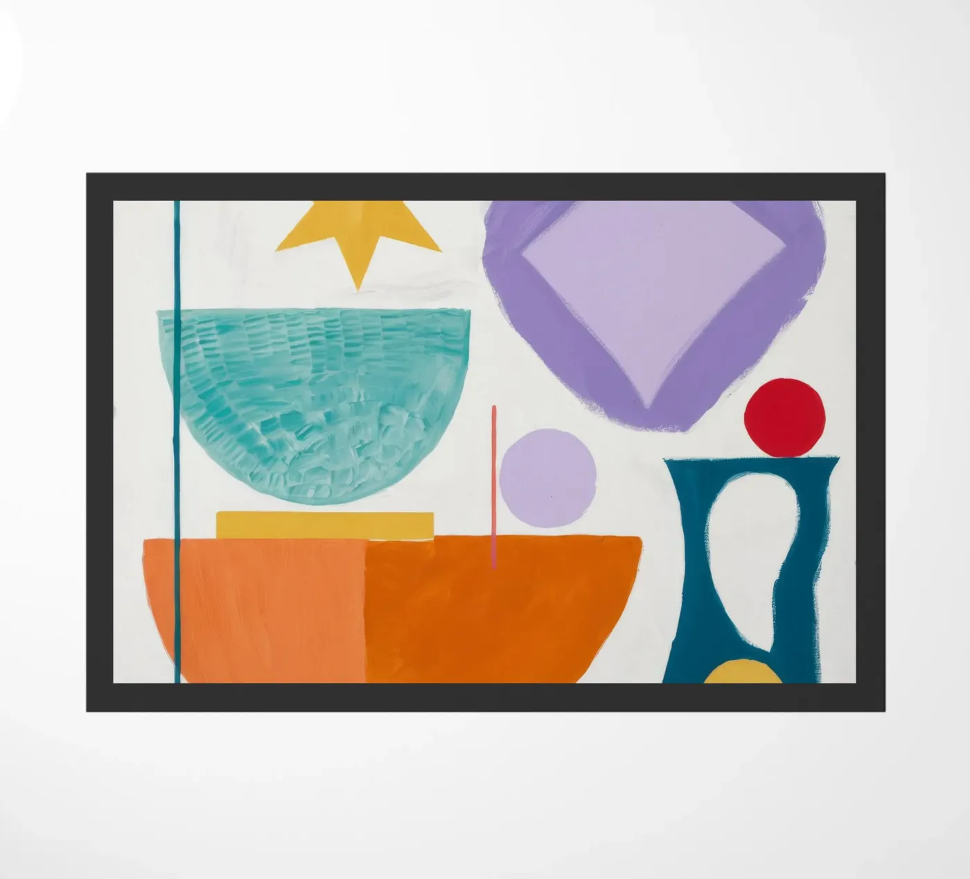 Geometric Harmony doormat by Lunar Templar