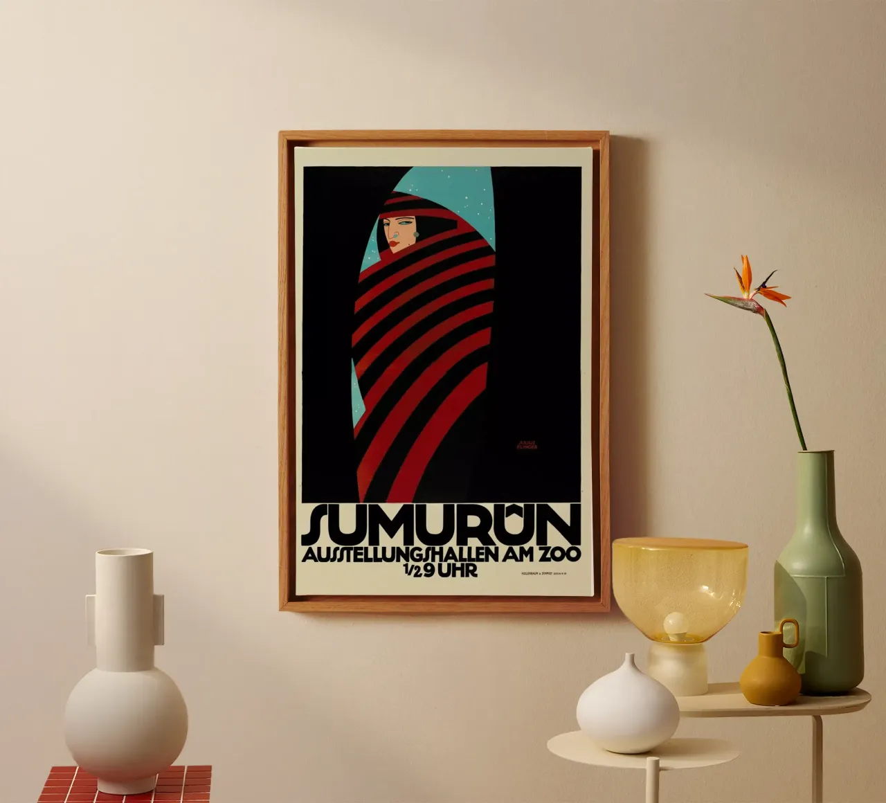 Julius Klinger - Sumurun tela con Cornice a cassetta da ARTOTHEK