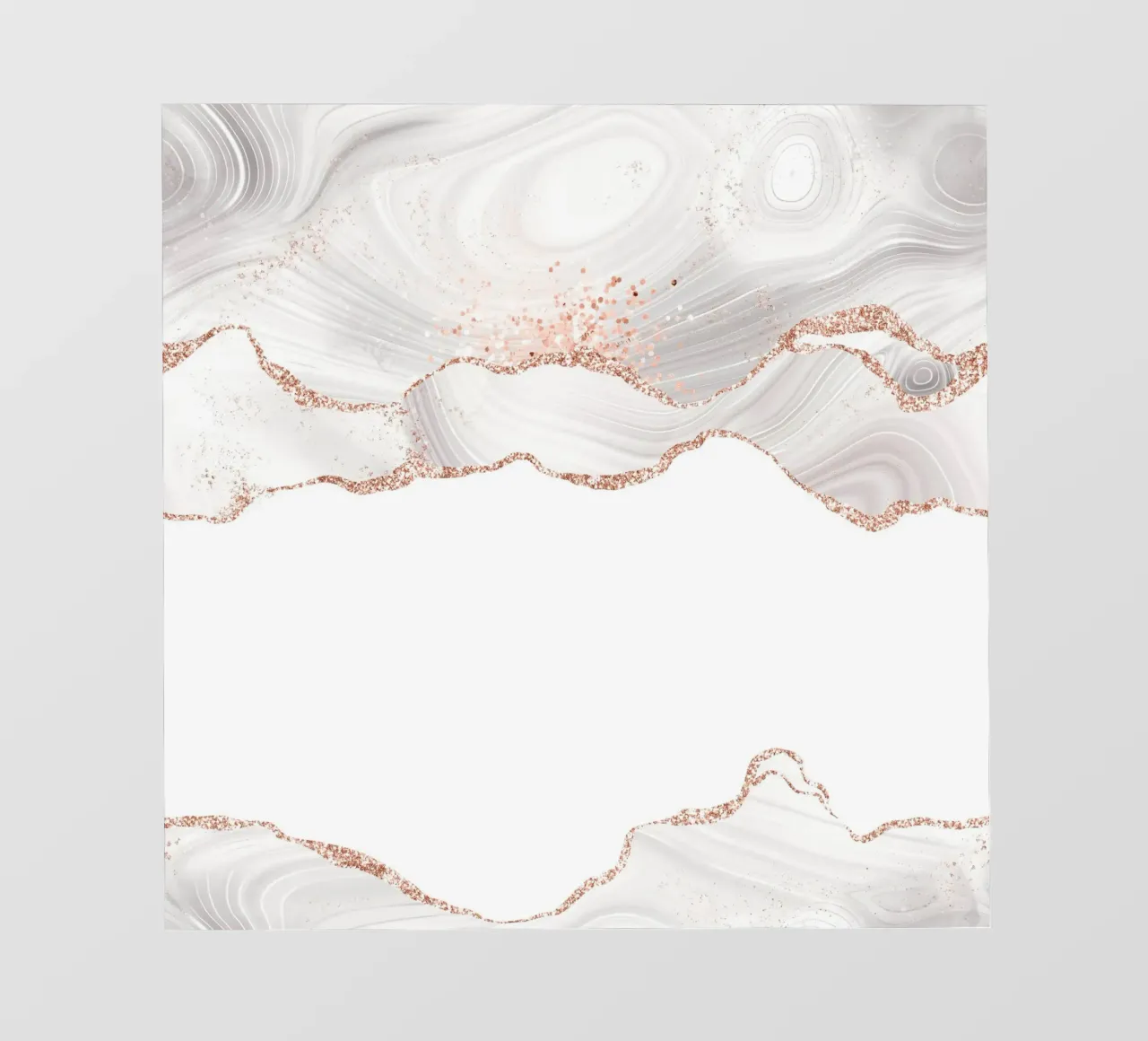 Agata glitterata bianca e oro rosa Texture 05 telo in pvc da Gemstone Textures
