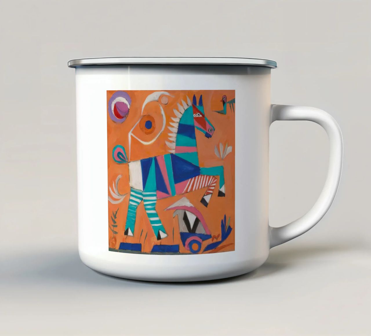 Creatura mitica tazza in smalto da Lunar Templar