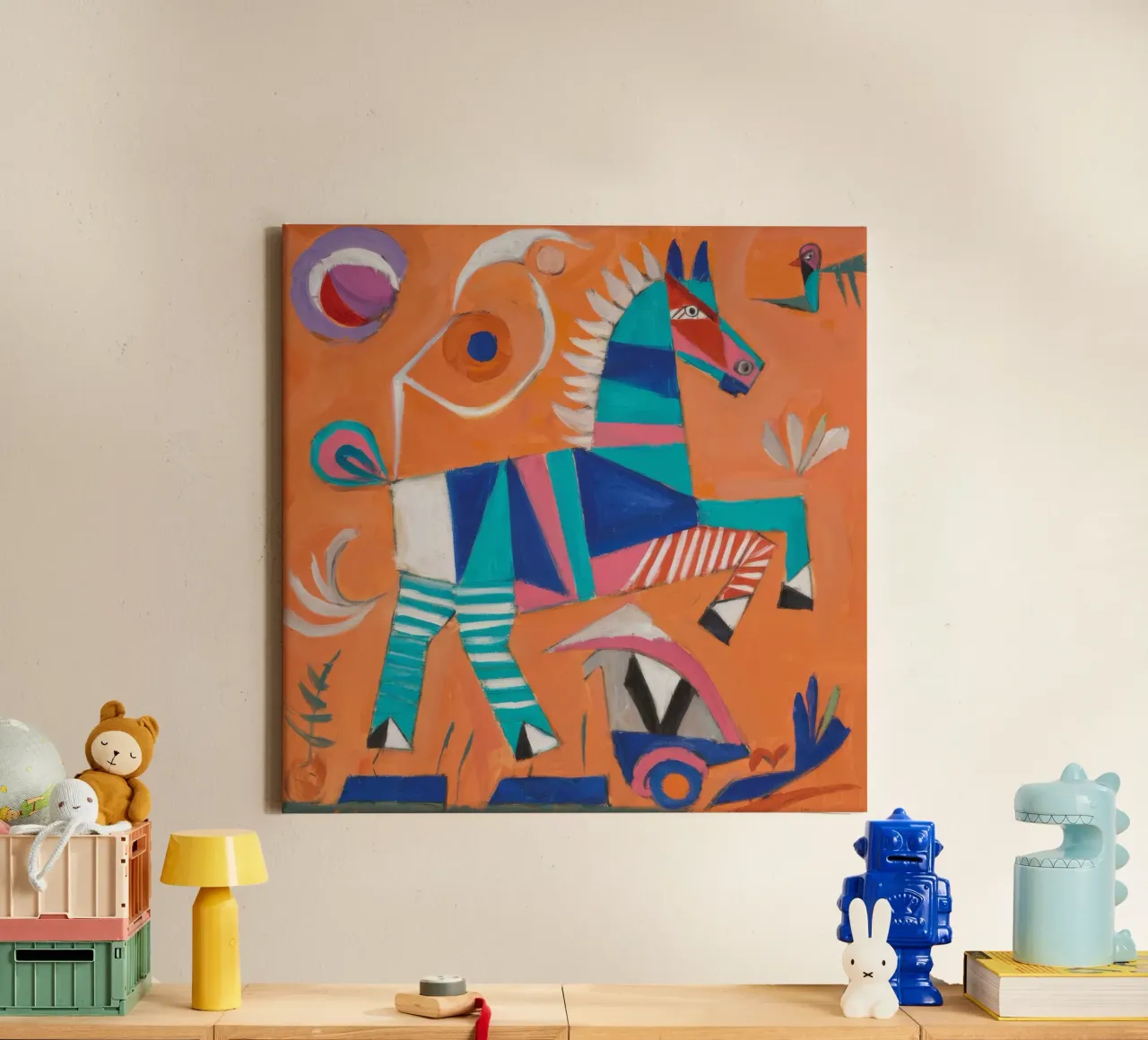 Mythical Creature canvas with Floater frame by Lunar Templar