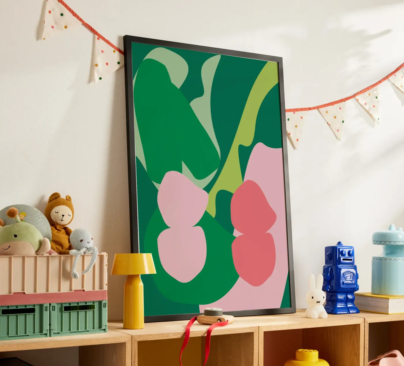 Green poster by Silvaya