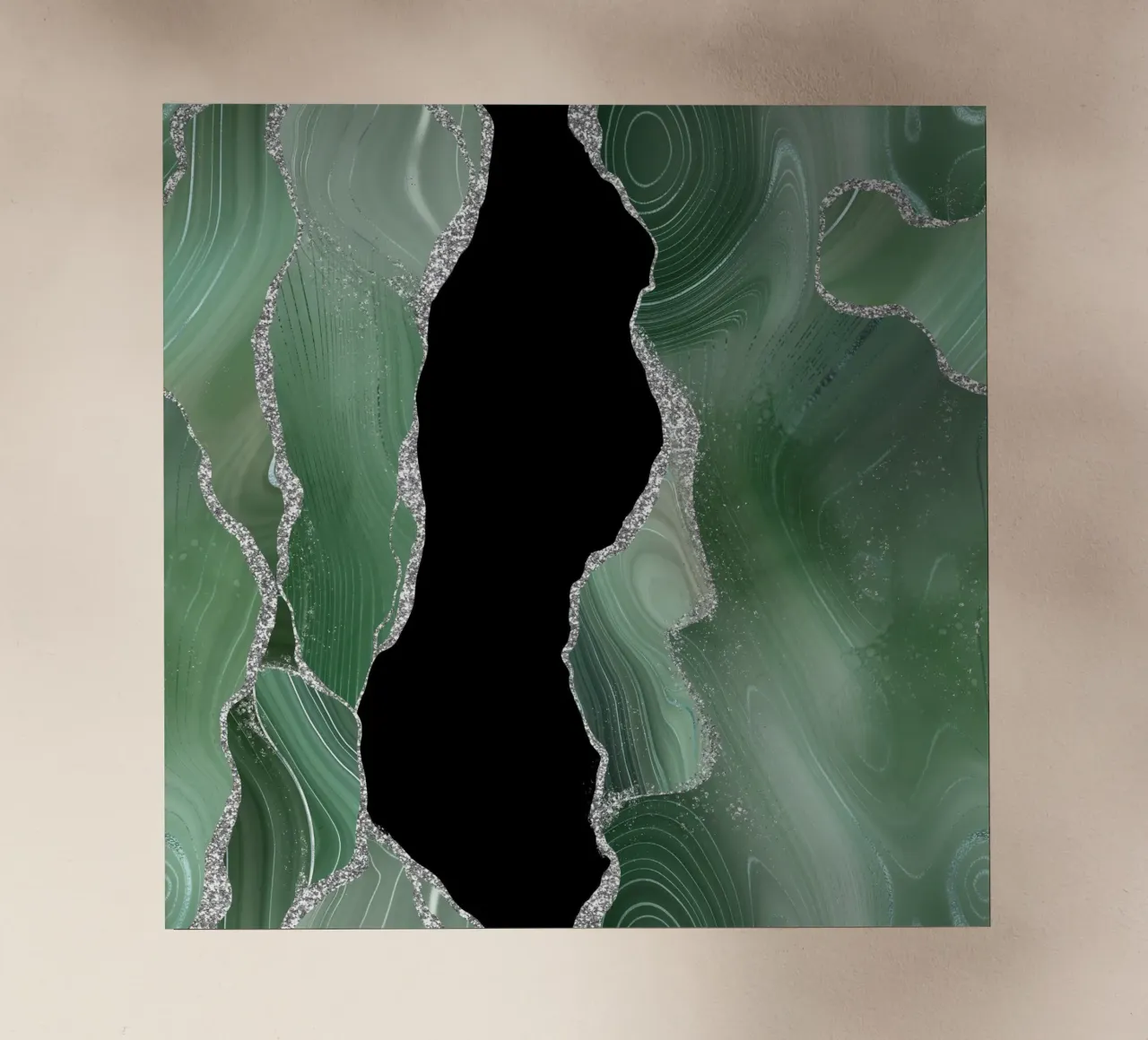 Salbei & Silber Achat Textur 01 Backlit Folie von Gemstone Textures