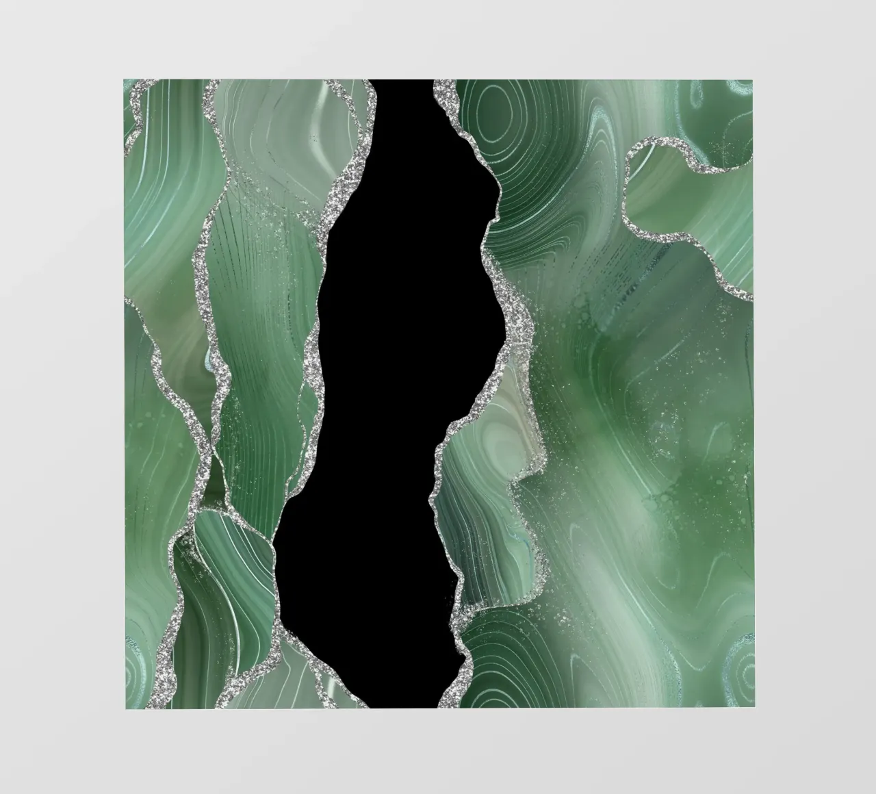 Salbei & Silber Achat Textur 01 Backlit Folie von Gemstone Textures