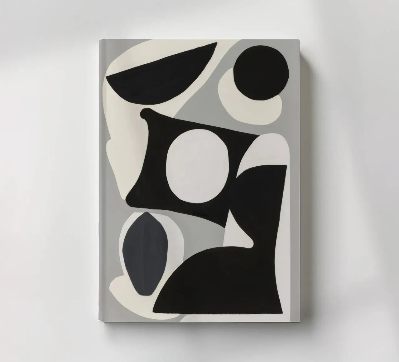 Abstraction monochrome carnet de notes de Lunar Templar