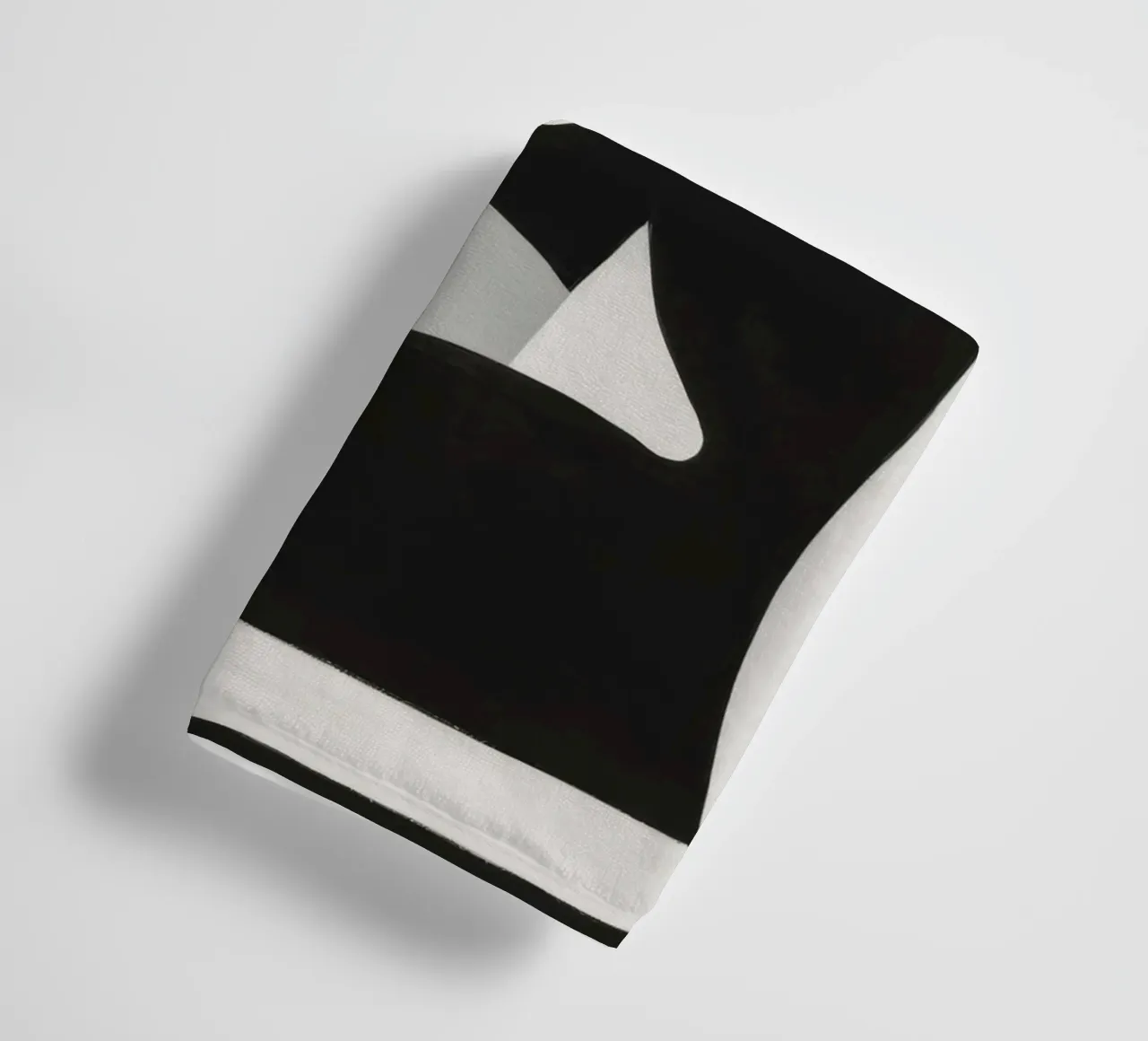 Monochrome Abstraction towel by Lunar Templar