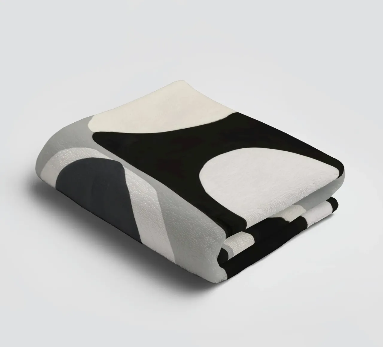 Monochrome Abstraction towel by Lunar Templar
