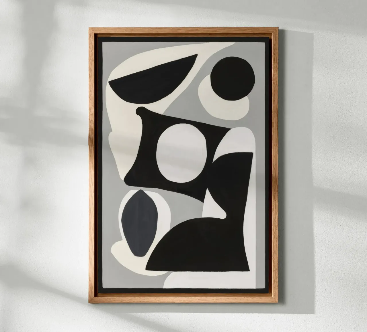 Monochrome Abstraction canvas by Lunar Templar
