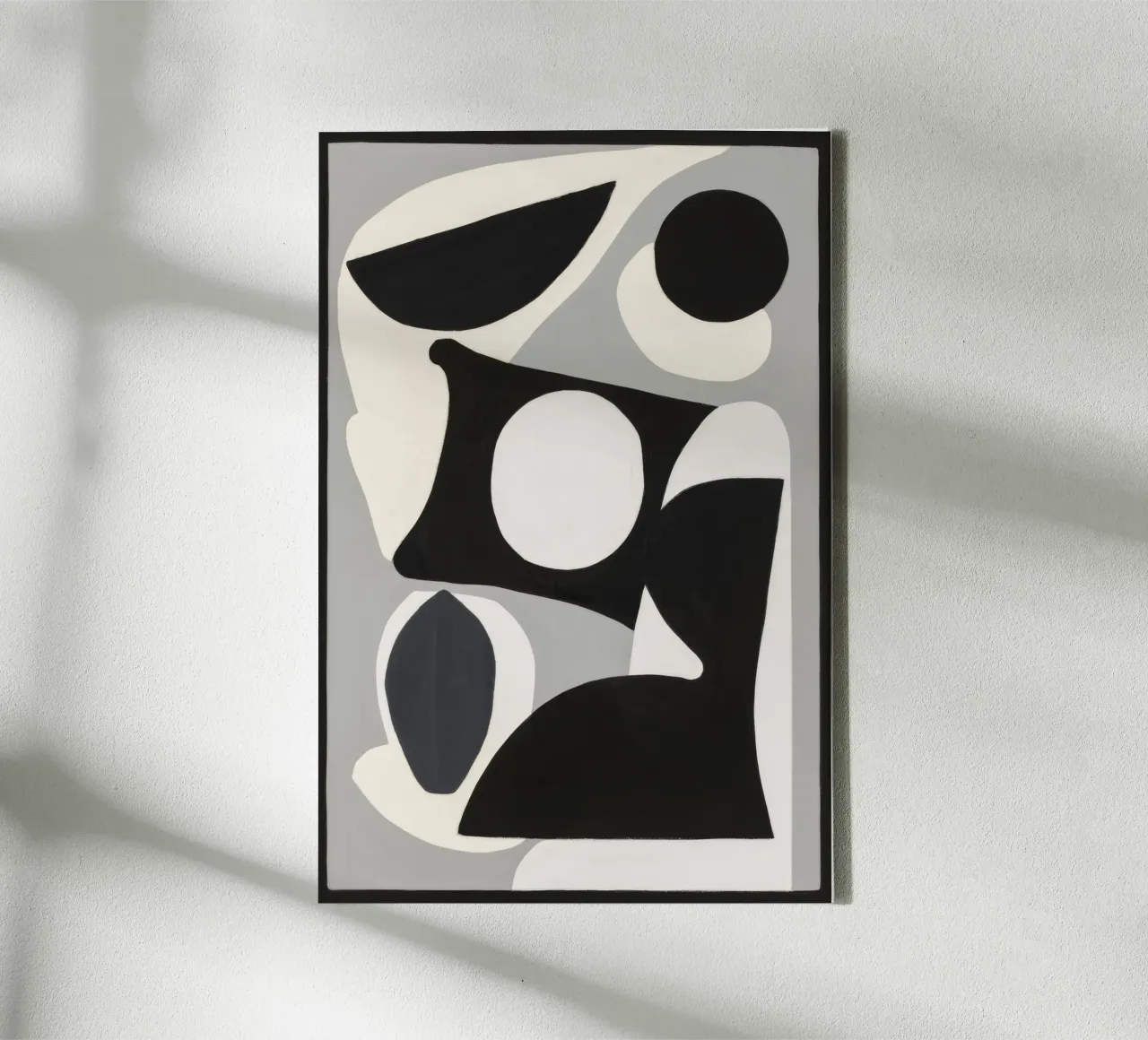 Monochrome Abstraction canvas by Lunar Templar