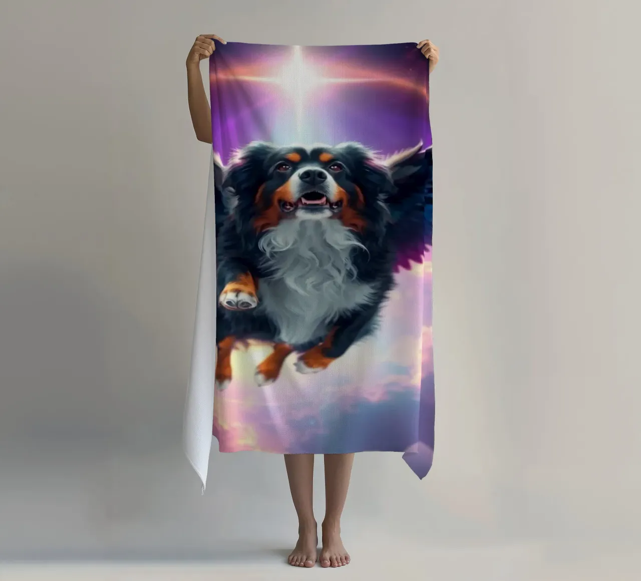 An Angel of Heaven #11 beach towel by Yumis.Beargang.and.Me