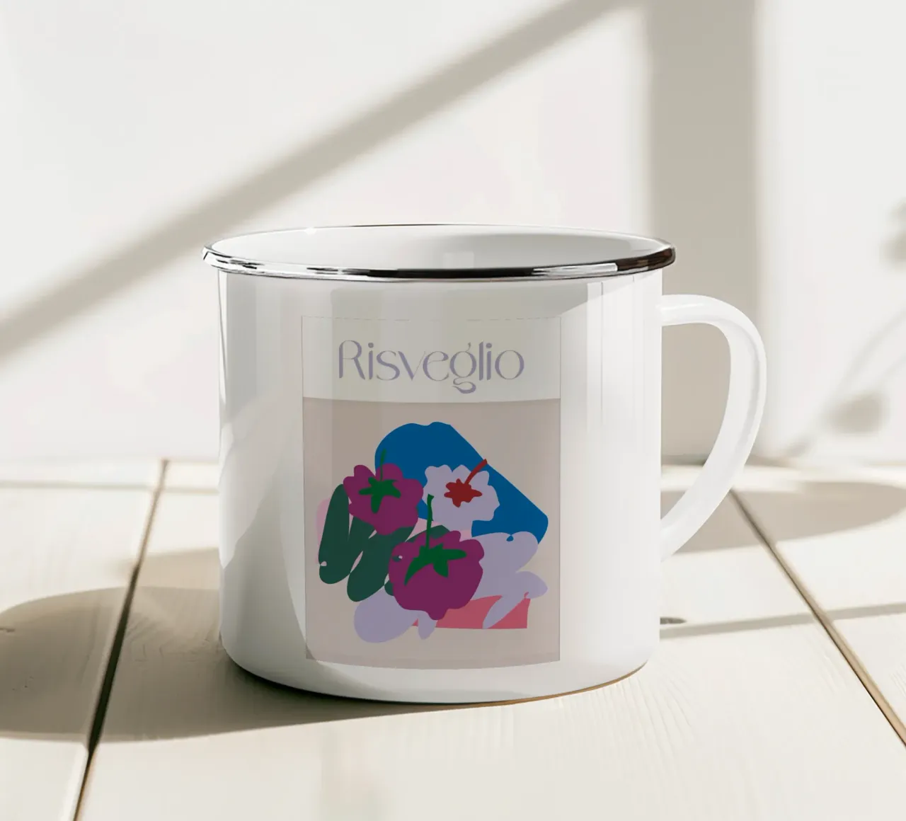 Risveglio enamel mug by Silvaya