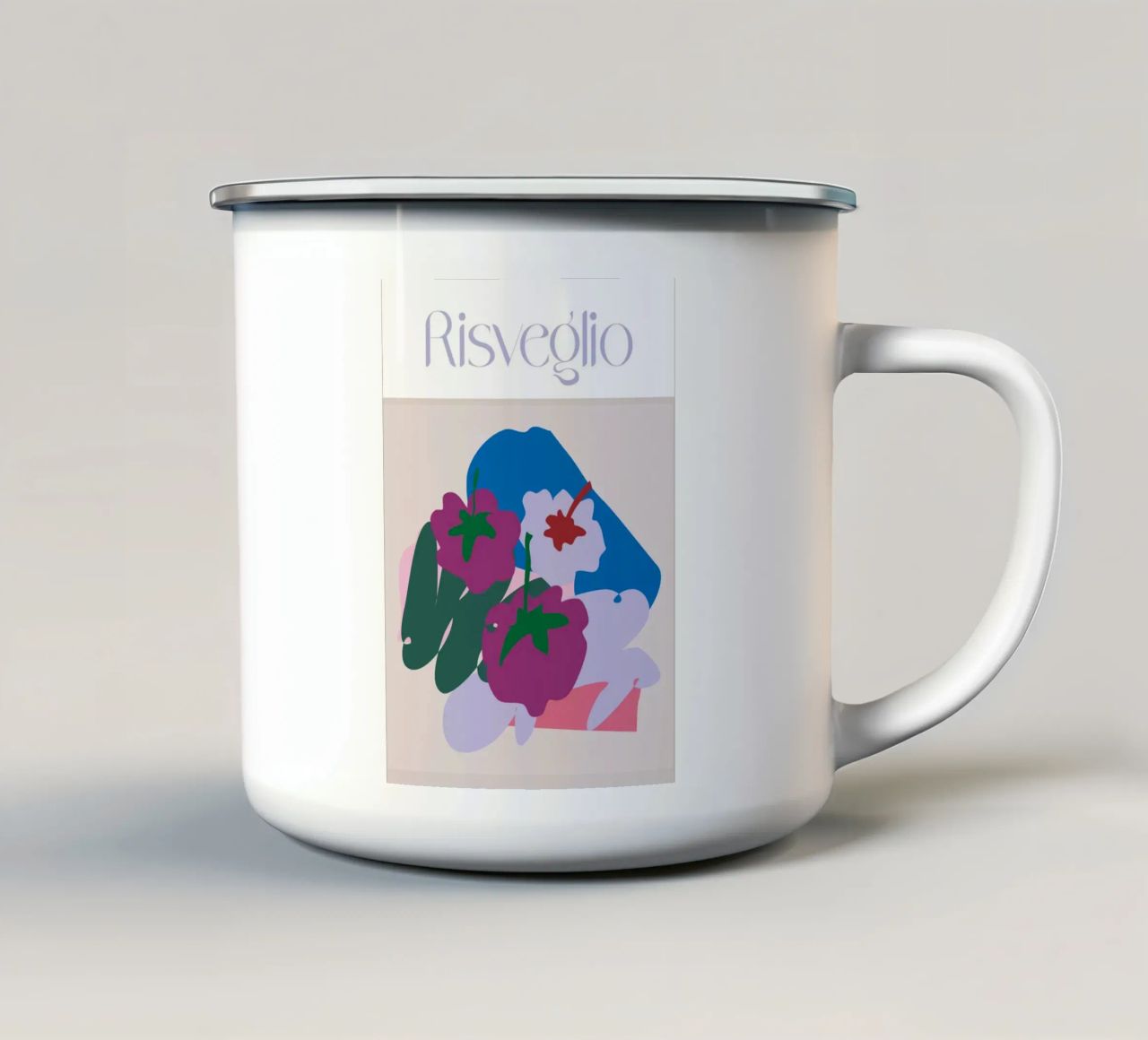 Risveglio tazza in smalto da Silvaya