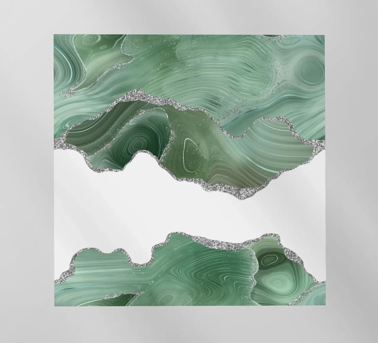 Salbei & Silber Achat Textur 06 Backlit Folie von Gemstone Textures