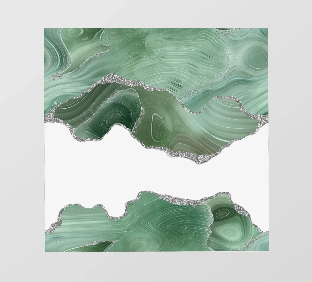 Salbei & Silber Achat Textur 06 Backlit Folie von Gemstone Textures