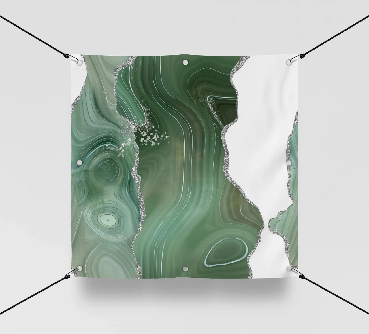 Texture Sage et Agate argentée 08 bâche pvc de Gemstone Textures