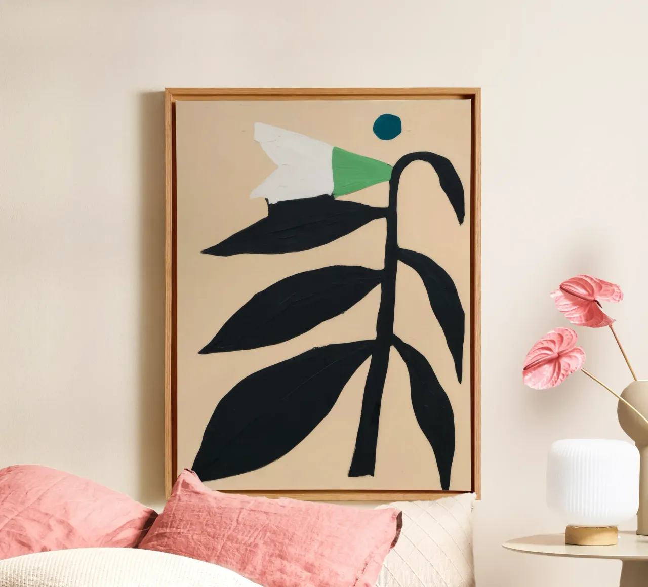 Elegante Schlichtheit Leinwand mit Schattenfugenrahmen von Lunar Templar