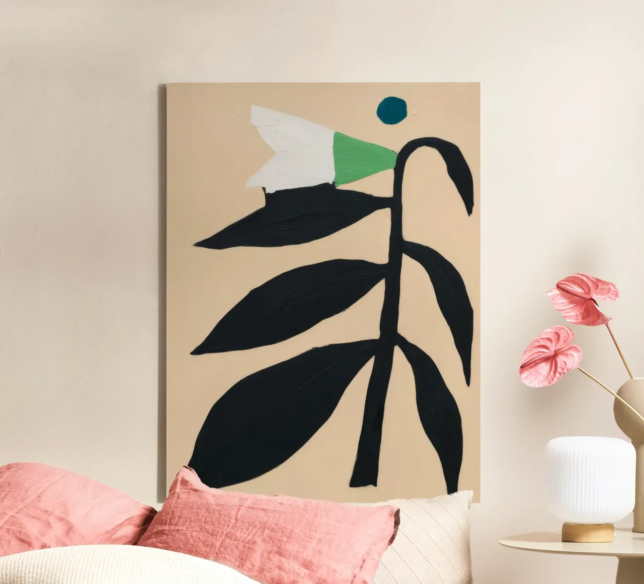 Elegante Schlichtheit Leinwand mit Schattenfugenrahmen von Lunar Templar