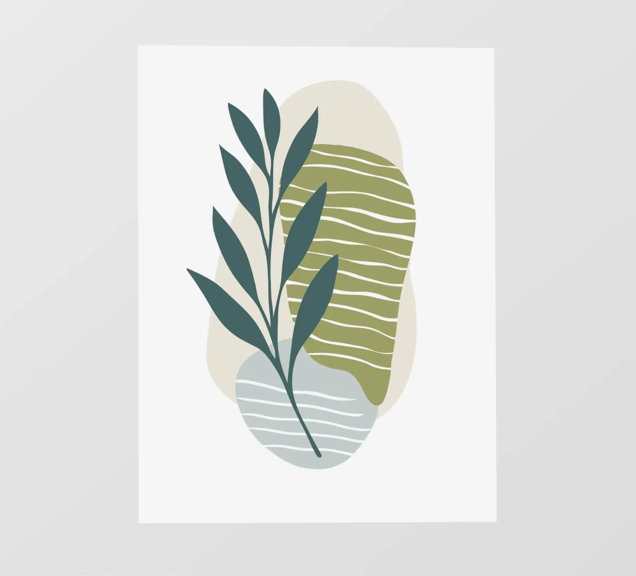Modern Botanical Abstract photo wallpaper by Kiroiharu