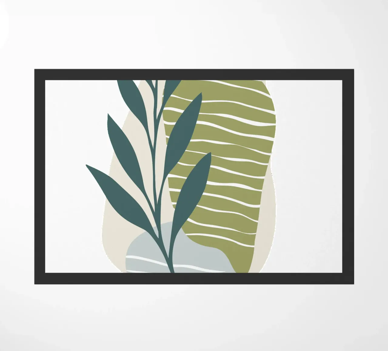 Astratto botanico moderno zerbino da Kiroiharu