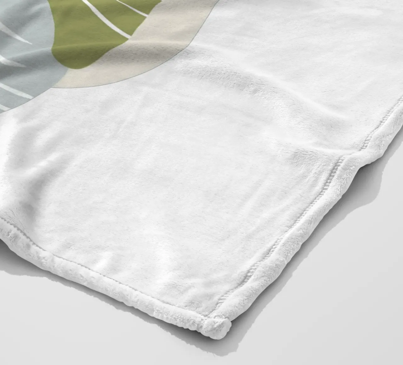 Astratto botanico moderno coperta in pile da Kiroiharu
