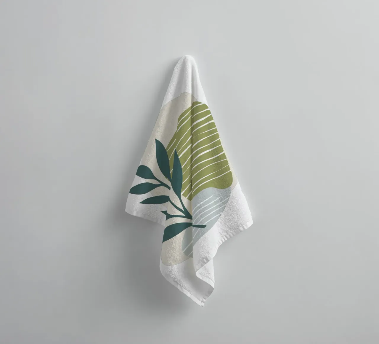 Astratto botanico moderno asciugamano da bagno da Kiroiharu