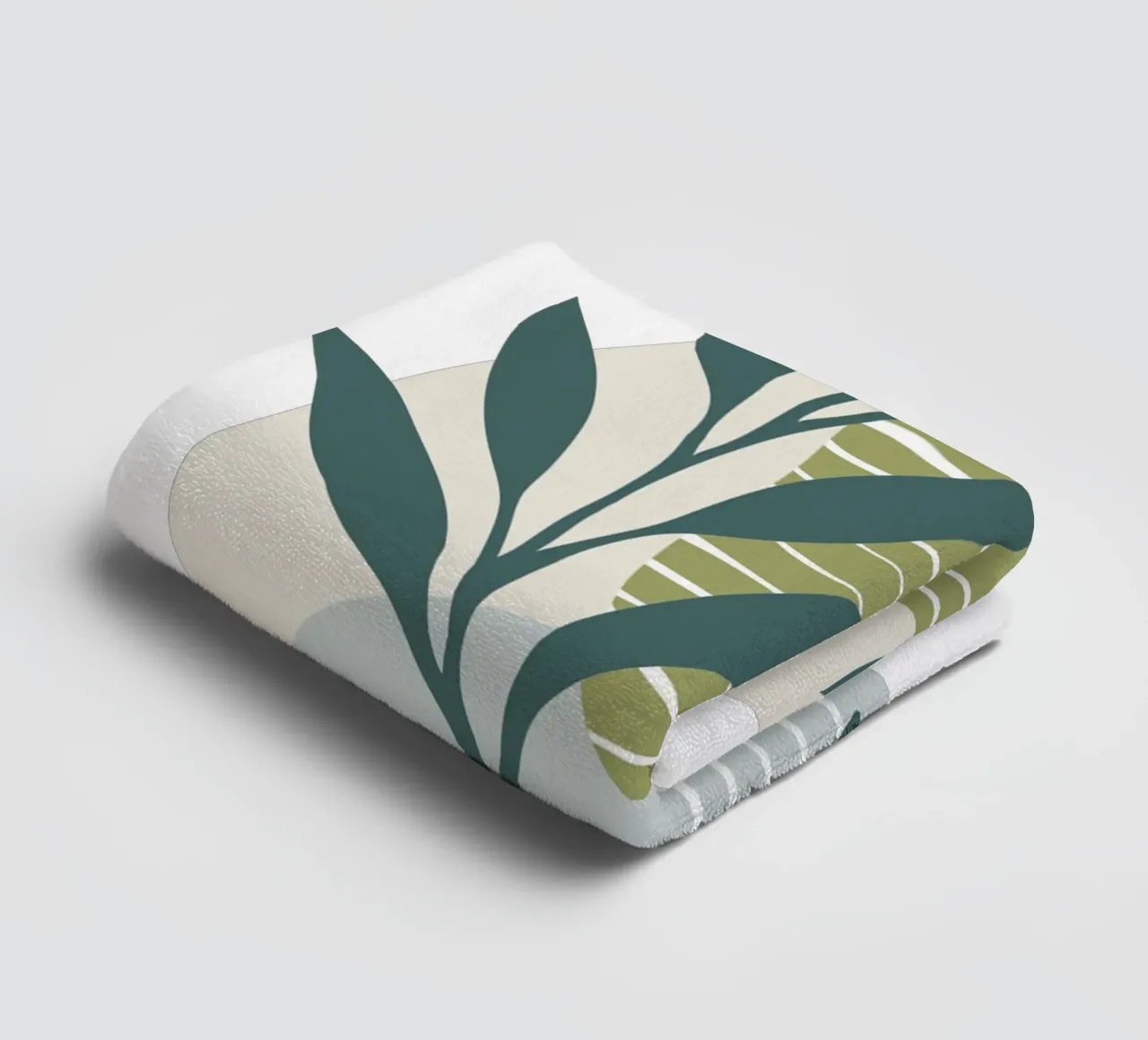 Astratto botanico moderno asciugamano da bagno da Kiroiharu