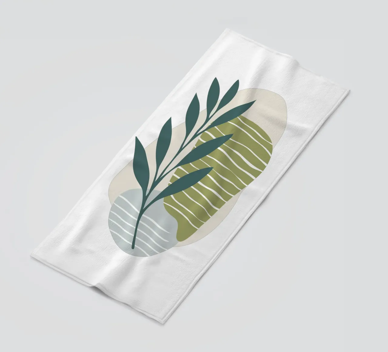 Astratto botanico moderno telo mare da Kiroiharu