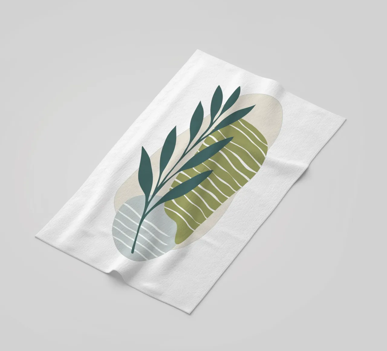 Astratto botanico moderno telo mare da Kiroiharu