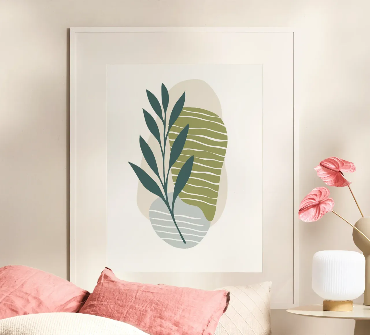Astratto botanico moderno carta hahnemühle da Kiroiharu
