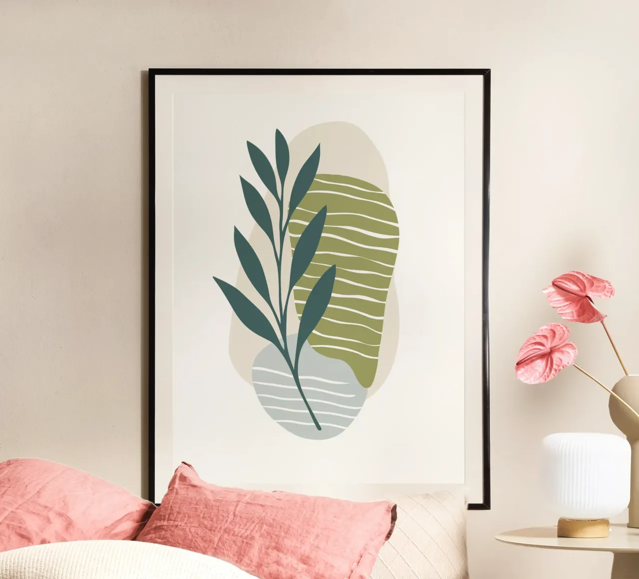 Astratto botanico moderno carta hahnemühle da Kiroiharu
