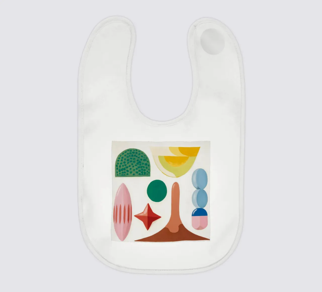 Vibrant Forms baby bib by Lunar Templar
