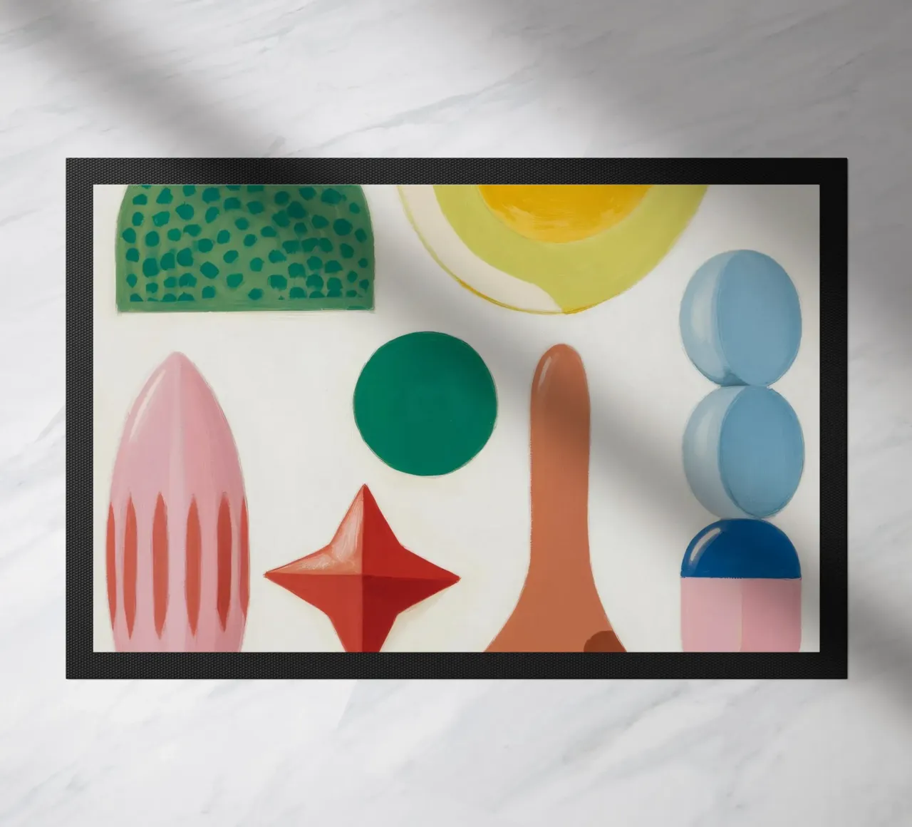 Vibrant Forms doormat by Lunar Templar