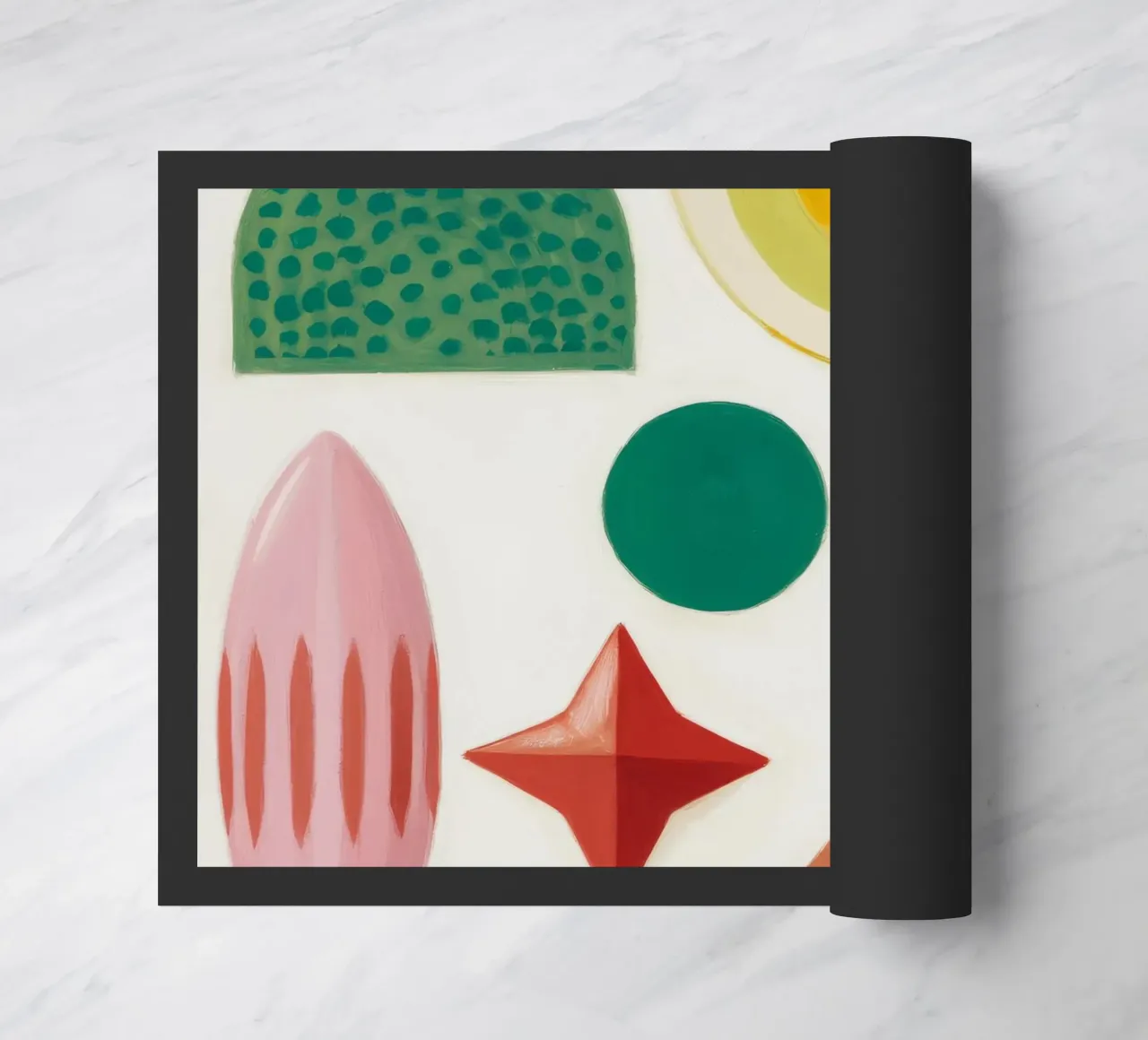 Vibrant Forms doormat by Lunar Templar