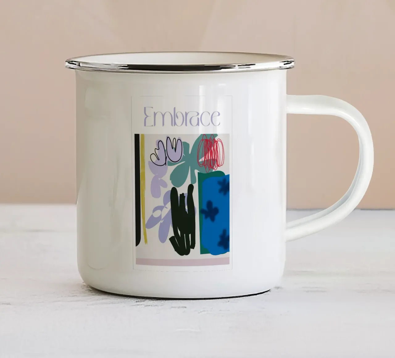 Embrace tazza in smalto da Silvaya