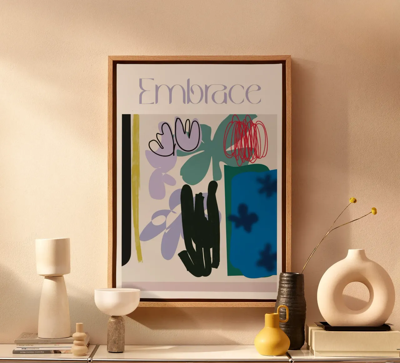 Embrace tela con Cornice a cassetta da Silvaya
