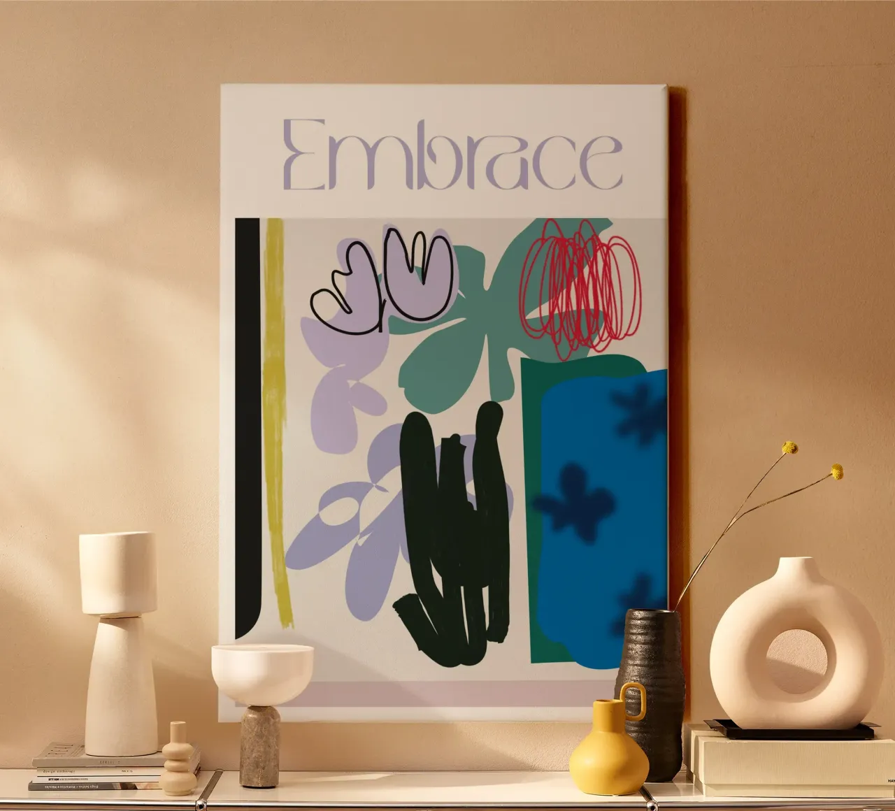 Embrace tela con Cornice a cassetta da Silvaya