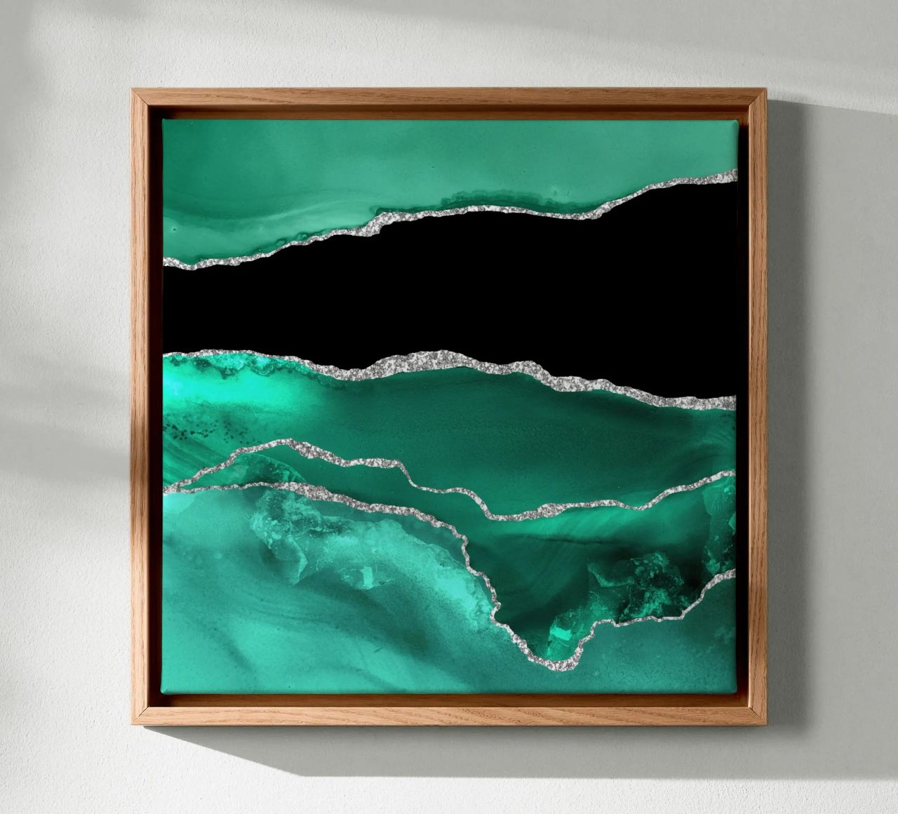 Texture Agata Argento e Verde Mare 03 tela da Gemstone Textures