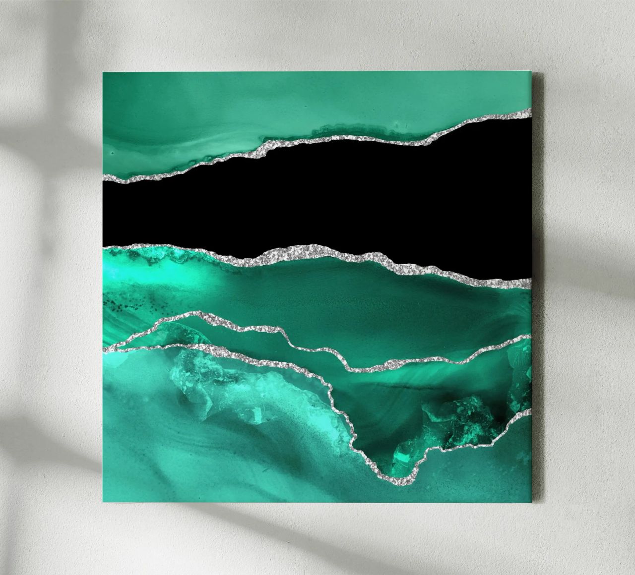 Texture Agata Argento e Verde Mare 03 tela da Gemstone Textures