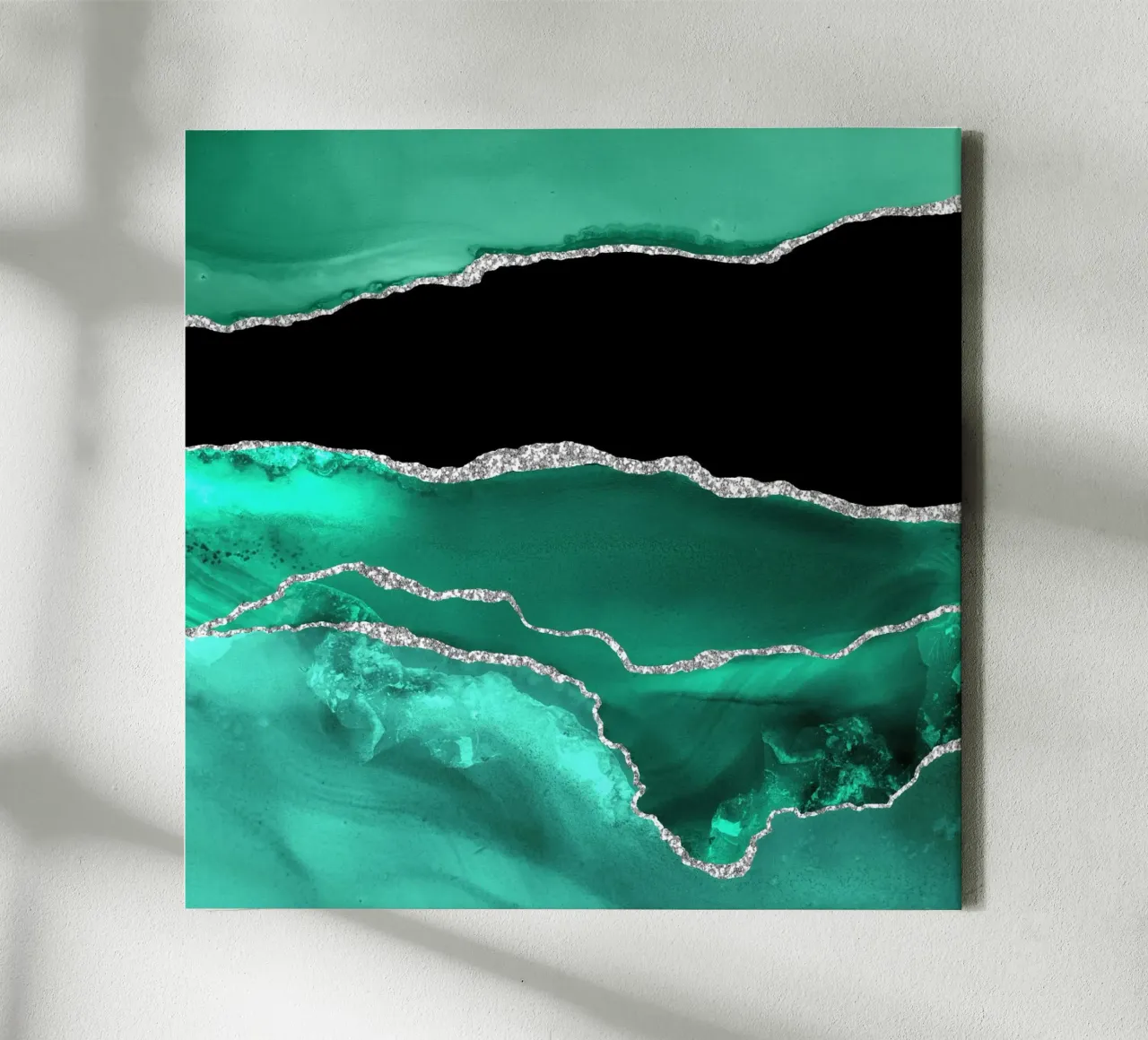 Texture Agata Argento e Verde Mare 03 tela da Gemstone Textures