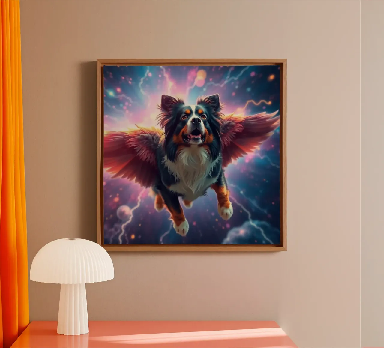 Ein Engel des Himmels #14 Leinwand mit Schattenfugenrahmen von Yumis.Beargang.and.Me