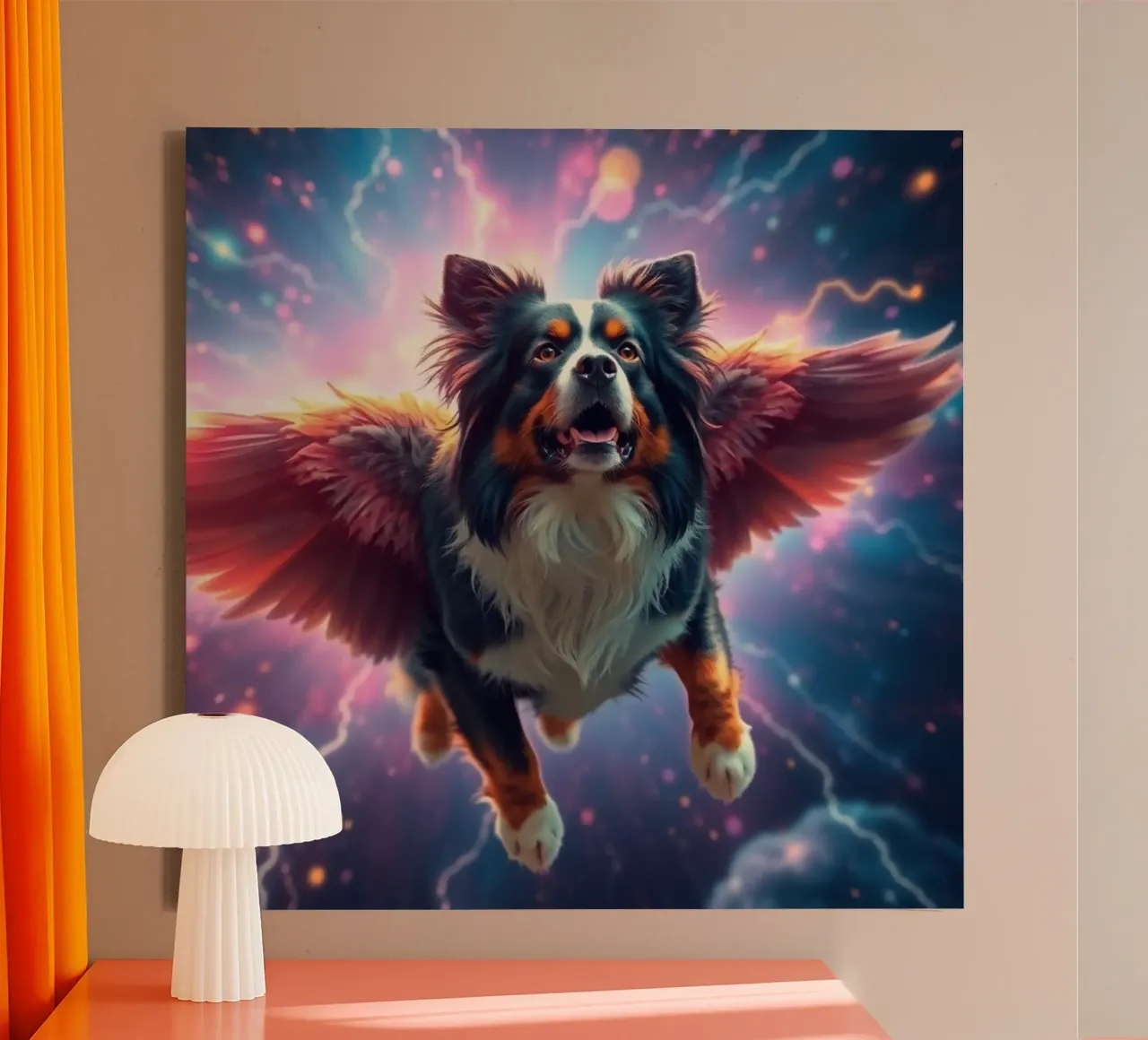 Ein Engel des Himmels #14 Leinwand mit Schattenfugenrahmen von Yumis.Beargang.and.Me