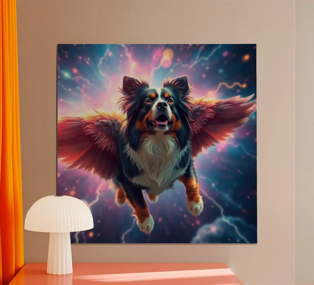 Un angelo del cielo #14 poster con telaio in legno da Yumis.Beargang.and.Me