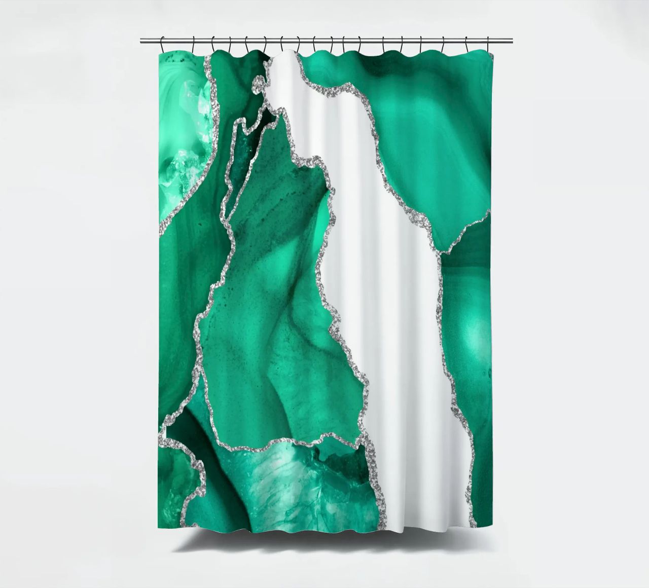Agata mare e argento Texture 05 tenda da doccia da Gemstone Textures