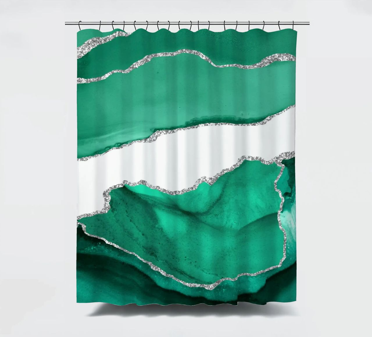 Agata mare e argento Texture 06 tenda da doccia da Gemstone Textures
