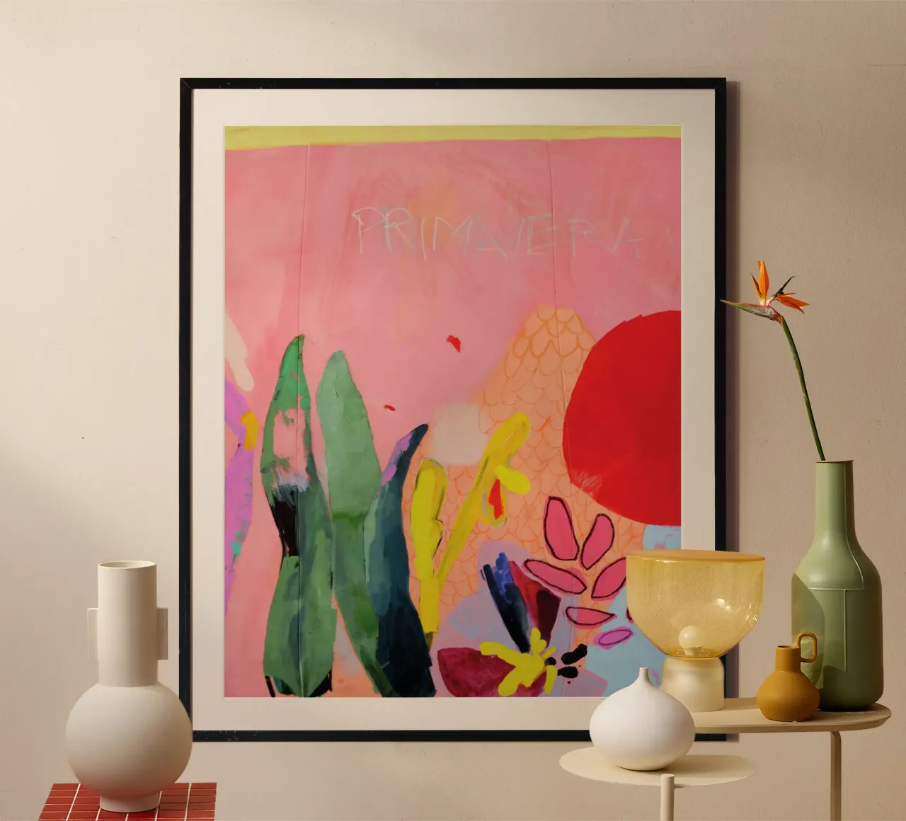 Primavera poster con telaio in plastica da Silvaya