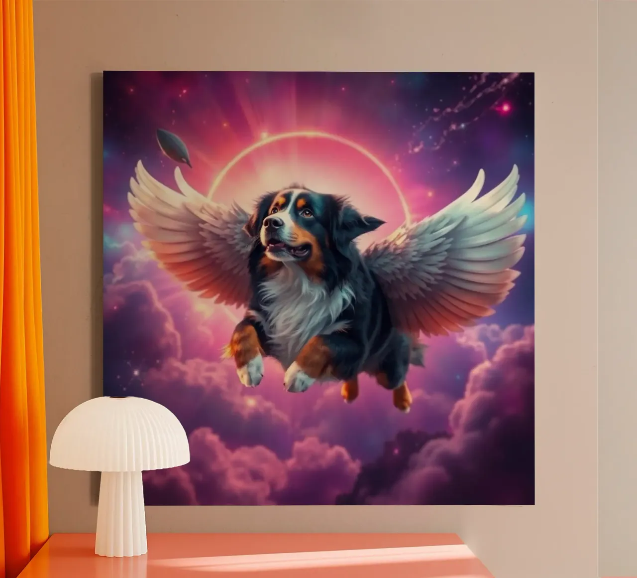 Ein Engel des Himmels #16 Leinwand mit Schattenfugenrahmen von Yumis.Beargang.and.Me