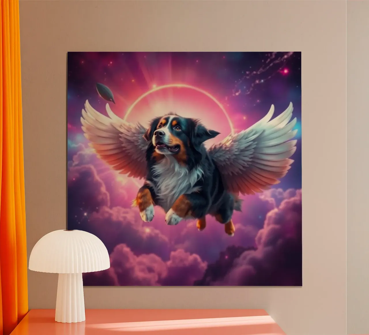 Un angelo del cielo #16 poster con telaio in legno da Yumis.Beargang.and.Me