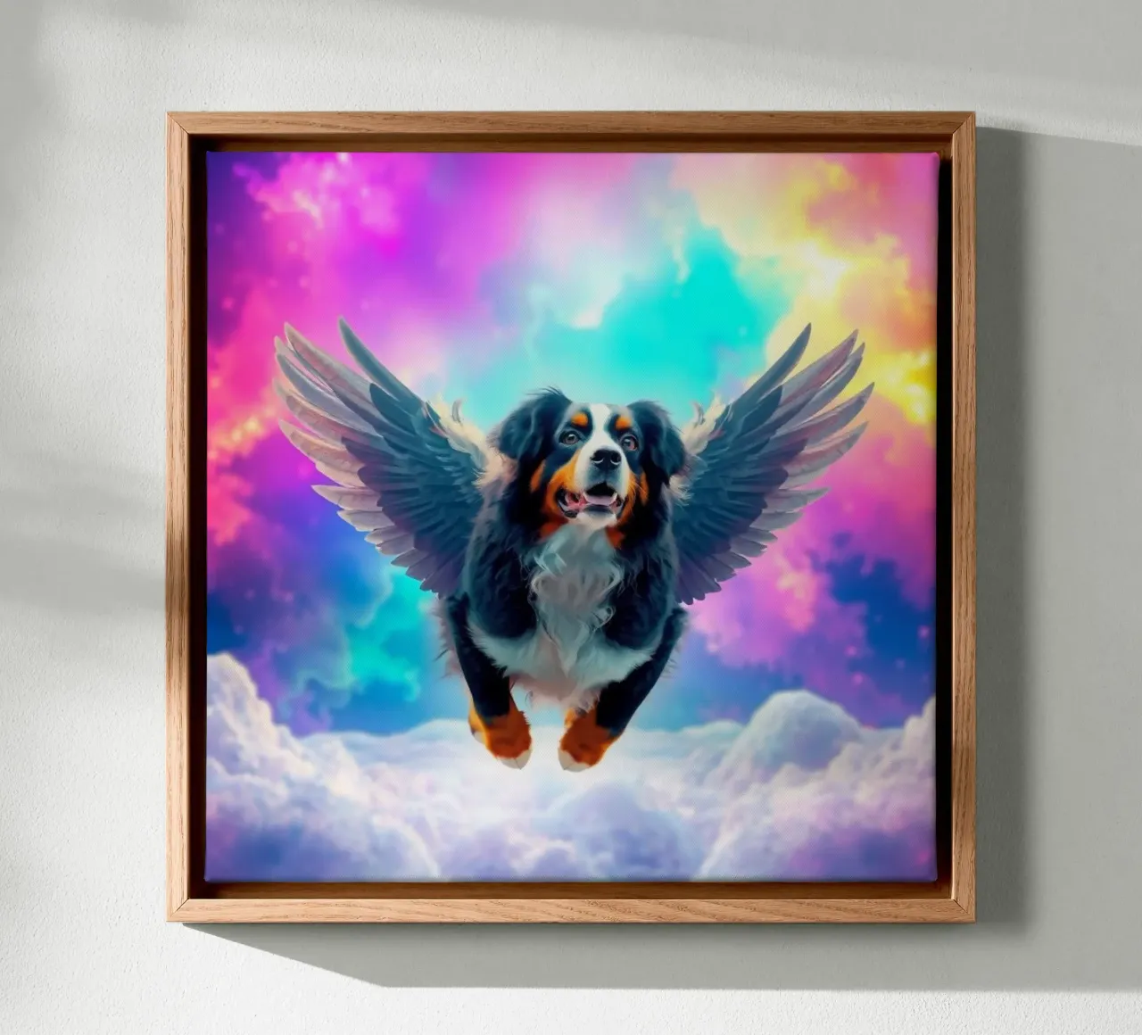 Een engel uit de hemel #17 canvas met Baklijst van Yumis.Beargang.and.Me